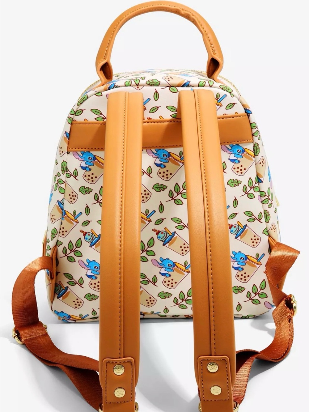 Disney Loungefly Stitch Boba & Scrump Mini Backpack - Cream & Tan - Picture 2 of 8